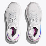 Hoka Bondi 9 Women's Running Shoes, Cosmic Grey/White