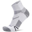 Balega Enduro Quarter Socks, White/Grey