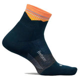 Feetures Trail Max Cushion Quarter Socks, Blue Ridge Navy