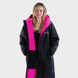 Dryrobe Advance Long Sleeve, Black Pink