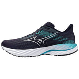Mizuno Wave Inspire 21 Men's Running Shoes, Odyssey Gray/White/Capri Breeze