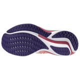 Mizuno Wave Rider 28 Women's Running Shoes, Snow White/Camellia Rose/Vintage Indigo