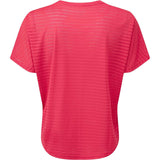 Ronhill Momentum Flow Women's T-Shirt, Cherryade/Sky Blue