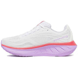 Saucony Ride 18 Women's Running Shoes, White/Coral