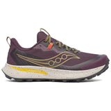 Saucony Peregrine 15 Men's Trail Running Shoes, Wine/Kodiak