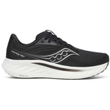 Saucony Ride 18 Men's Running Shoes, Black/White