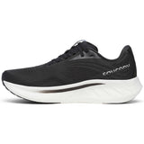 Saucony Ride 18 Men's Running Shoes, Black/White