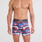 Saxx Volt Breathable Mesh Boxer Briefs, Canyon Daze/Red Clay