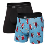 Saxx Daytripper 2-Pack Boxer Briefs, Naughty vs Nice/Black