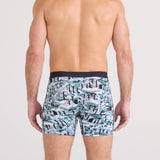 Saxx Vibe Xtra Soft Comfort 2-Pack Boxer Briefs, Snow Shadow/Black