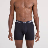 Saxx Essential Performance 3-Pack Mesh Boxer Briefs, Black