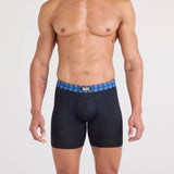 Saxx Multi Sport 3-Pack Mesh Boxer Briefs, Red/Mint/Blue Jagged WB