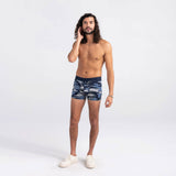 Saxx DropTemp Cooling Cotton Trunks, Tidal/Camo Blue