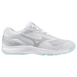 Mizuno Cyclone Speed 5 Women's Court Shoes, White/Blue Tint