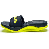 VELOUS Laguna Slide, Navy/Neon Yellow