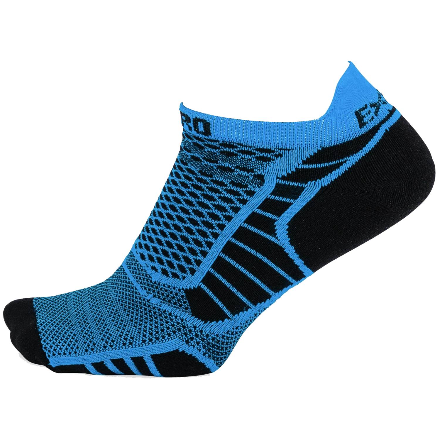 Thorlo PROLITE Ultra-Light Cushion No Show Socks, Blue Aster/Black Main image