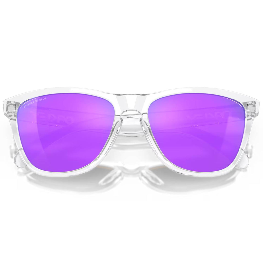 Oakley Frogskins™ Prizm Violet Lenses/Polished Clear Frame