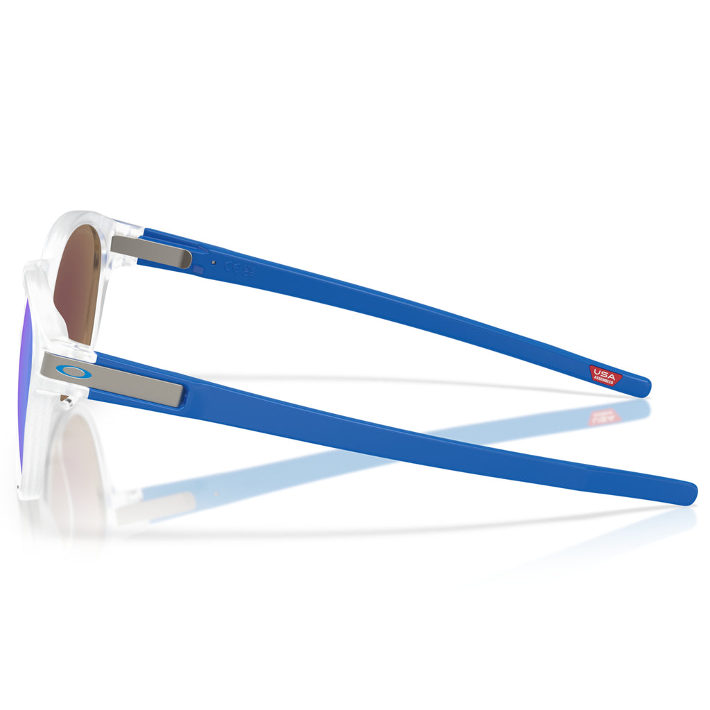 Oakley Latch™ Neon Pop Collection, Prizm Sapphire Lenses/Matte Clear Frame