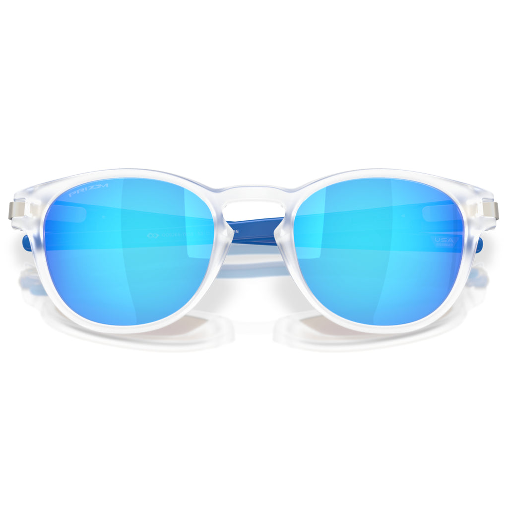 Oakley Latch™ Neon Pop Collection, Prizm Sapphire Lenses/Matte Clear Frame