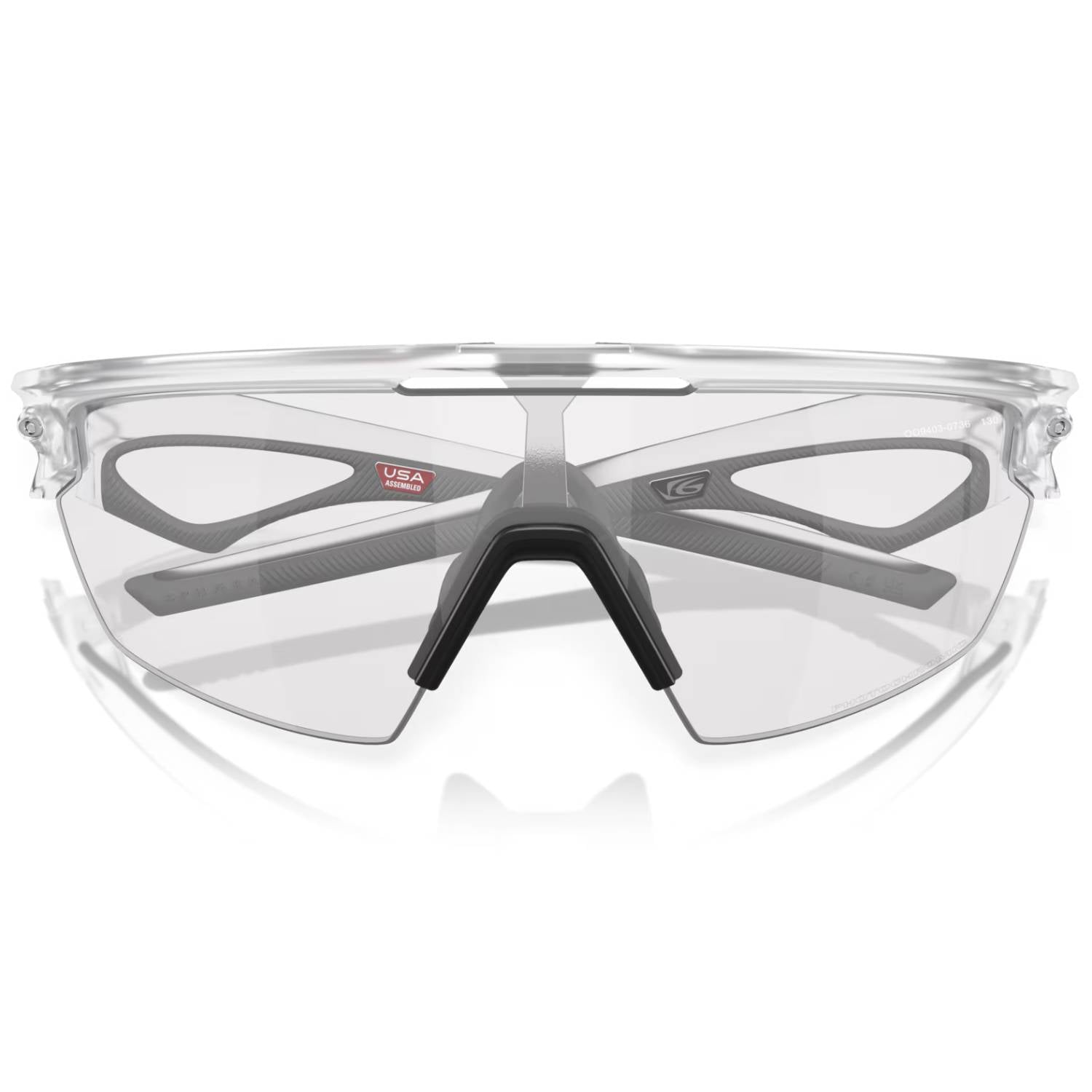 Oakley Sphaera™, Clear to Black Iridium Photochromic/Matte Clear