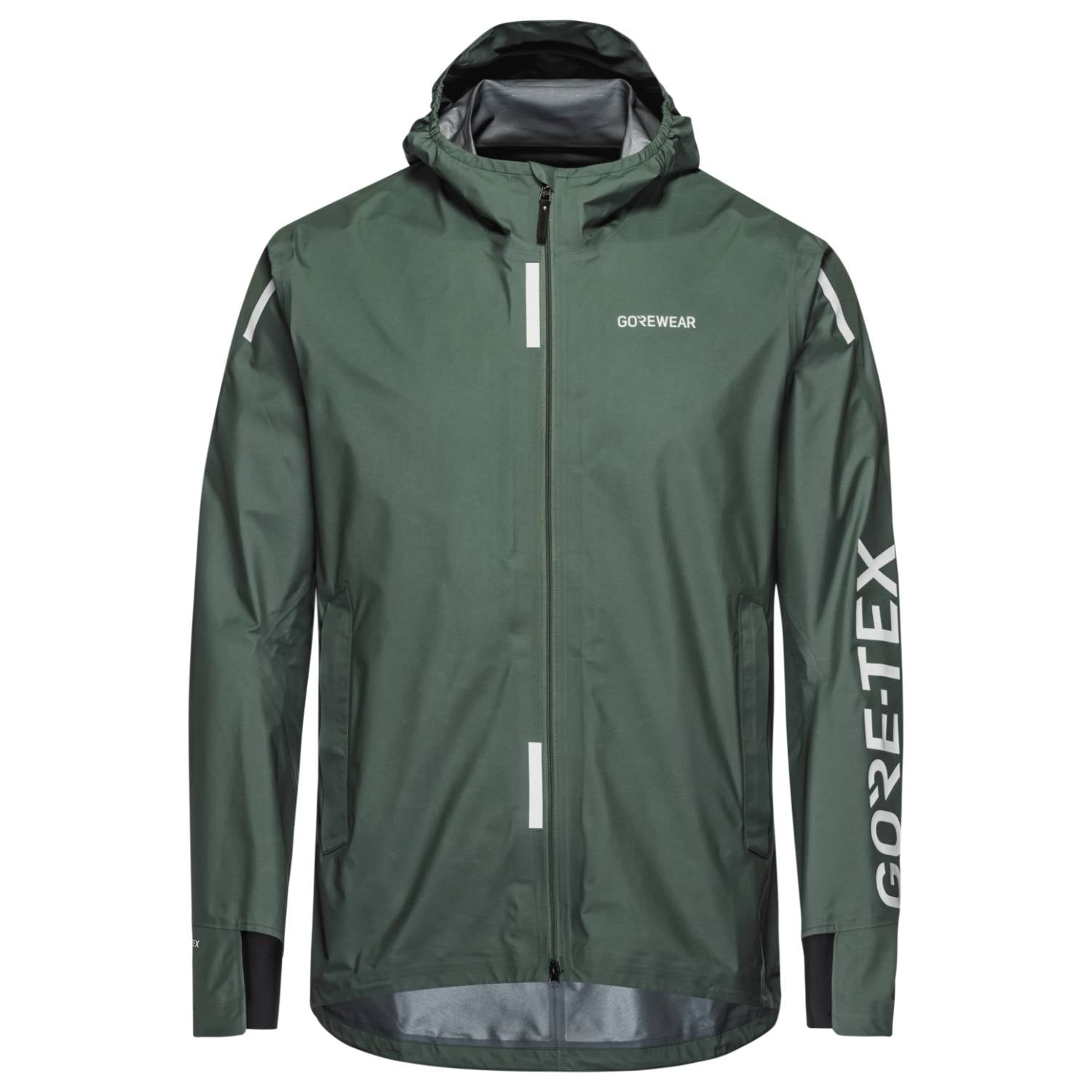 GOREWEAR Concurve Gore-Tex Logo Jacket Men, Slate Green/White