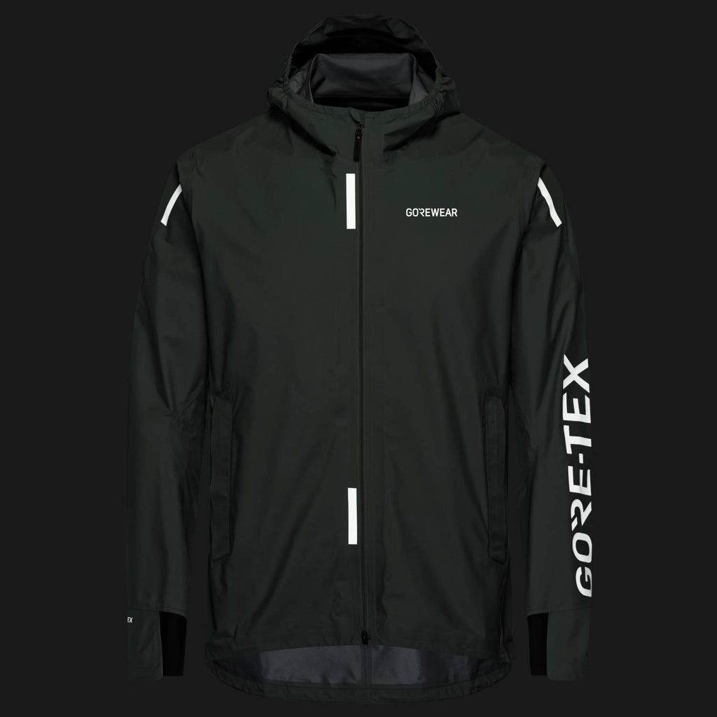 GOREWEAR Concurve Gore-Tex Logo Jacket Men, Slate Green/White