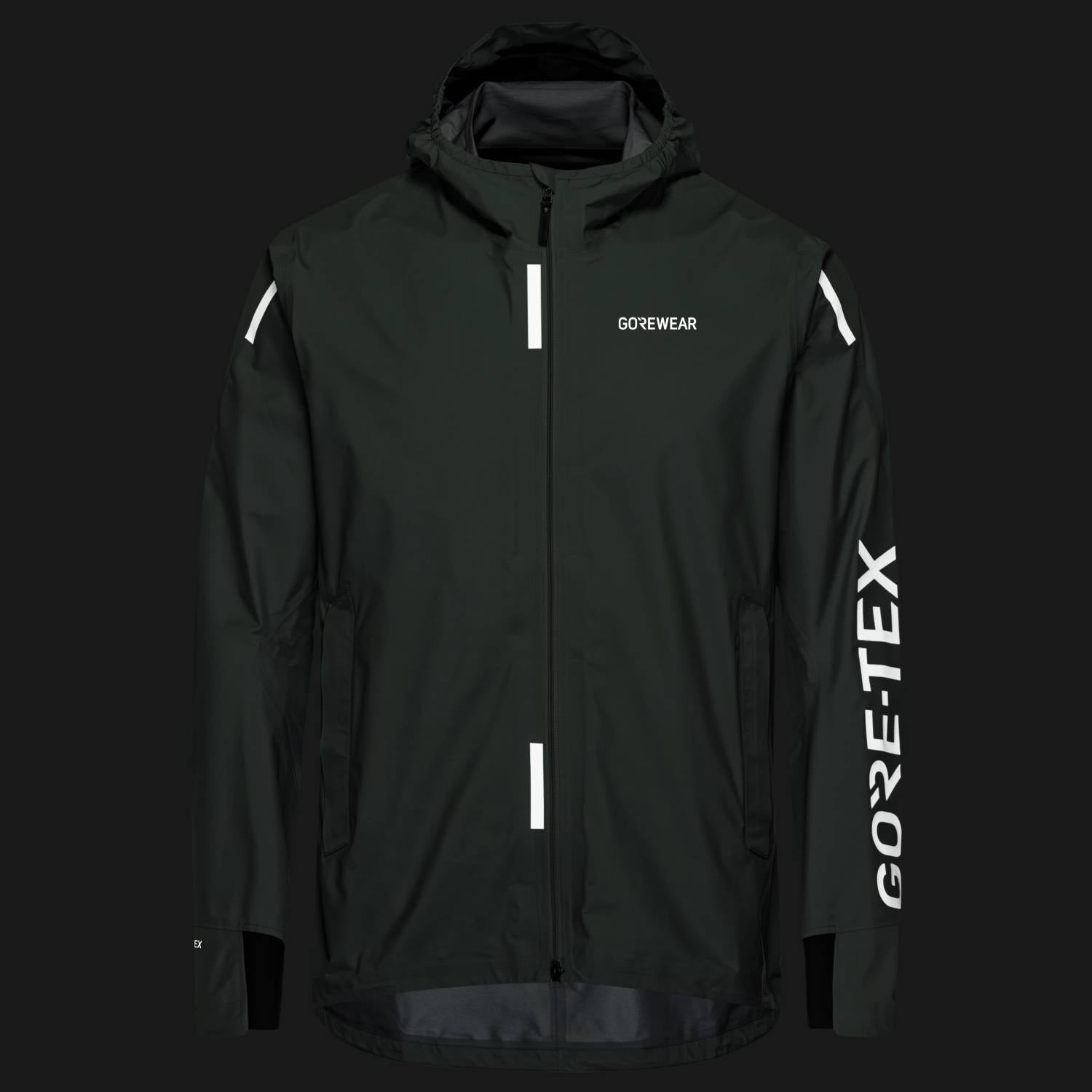 GOREWEAR Concurve Gore-Tex Logo Jacket Men, Slate Green/White