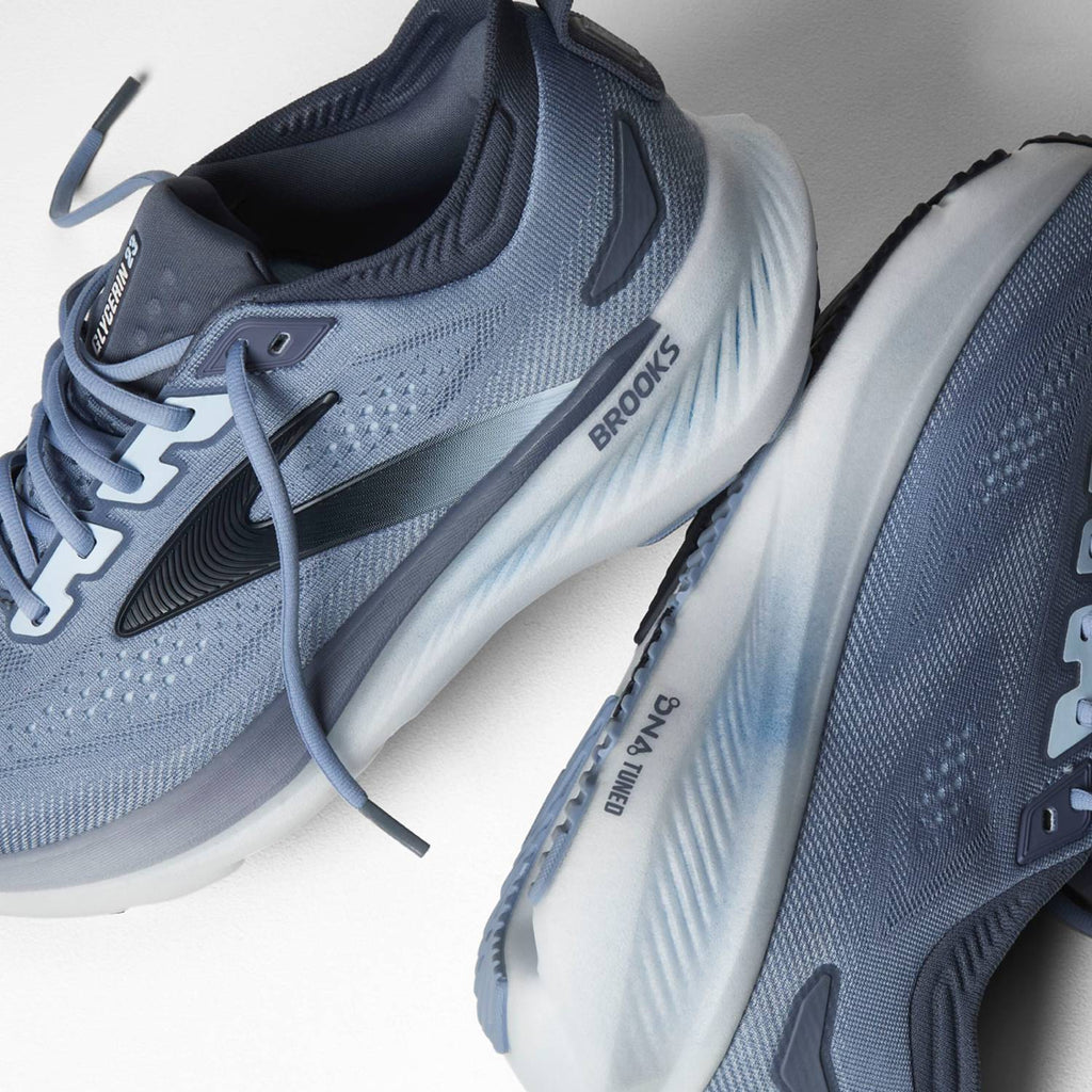 Brooks Glycerin 23 Men's Running Shoes, Rain Washed/Breeze/Baltic Sea