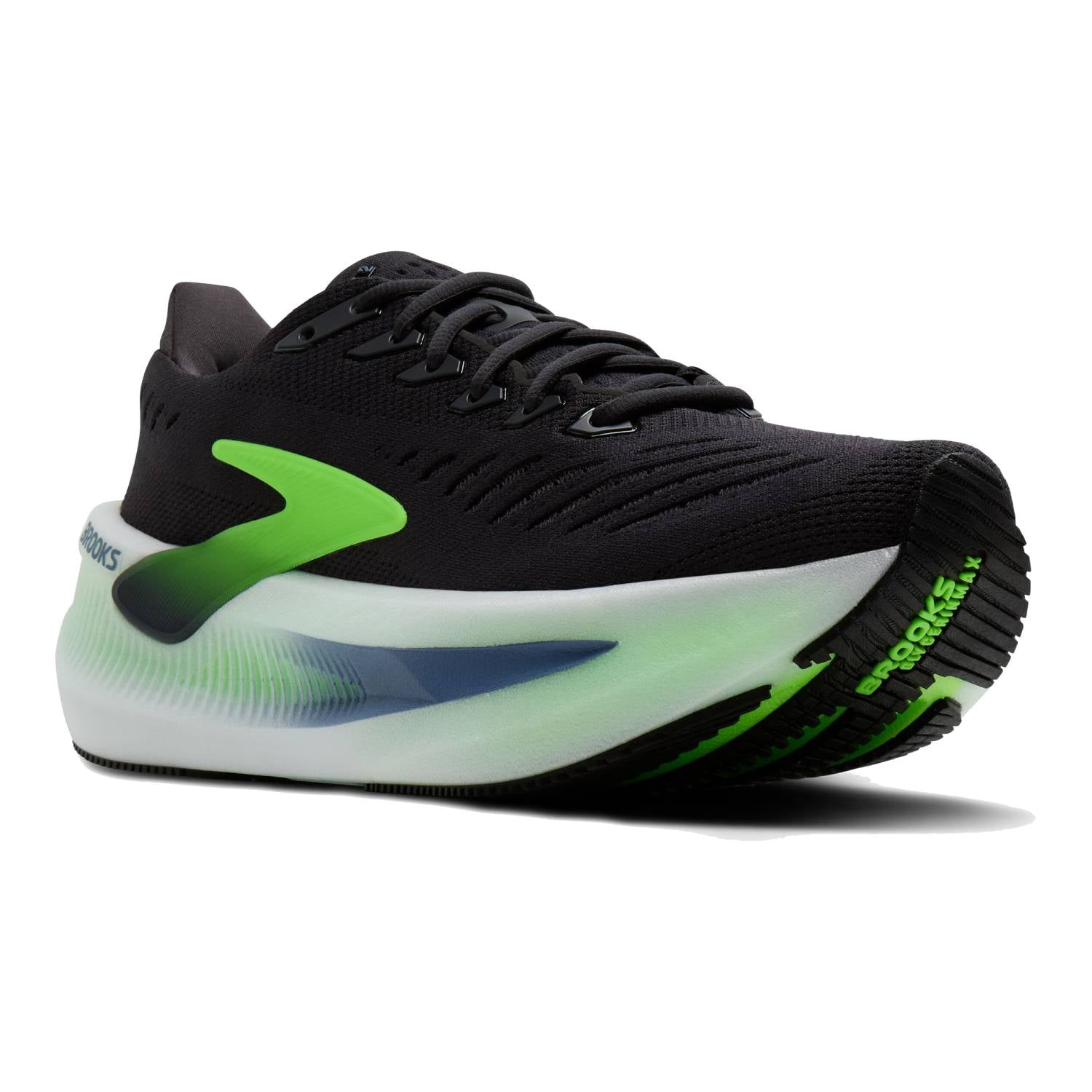 Brooks Glycerin Max 2 Men's Running Shoes, Phantom/White/Green Gecko