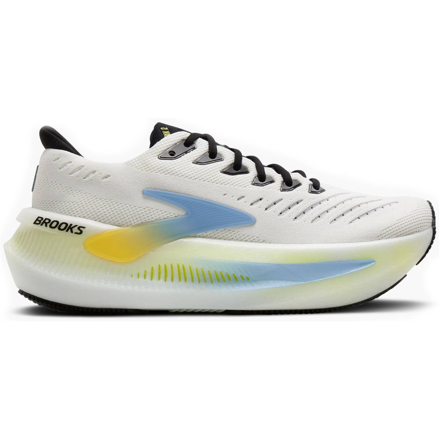 Brooks Glycerin Max 2 Men's Running Shoes, Bright White/Black/Nightlife