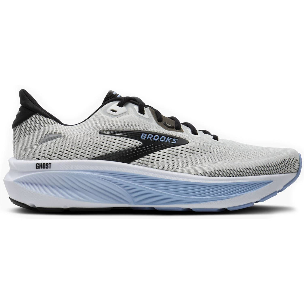Brooks Ghost 18 Men's Running Shoes, White/Black/Open Air