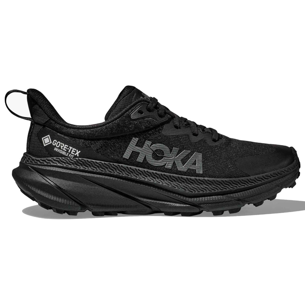 Hoka Challenger 7 GORE-TEX Women's Trail Running Shoes, Black/Black