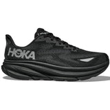 Hoka Clifton 9 GTX Men's Running Shoes, Black/Black