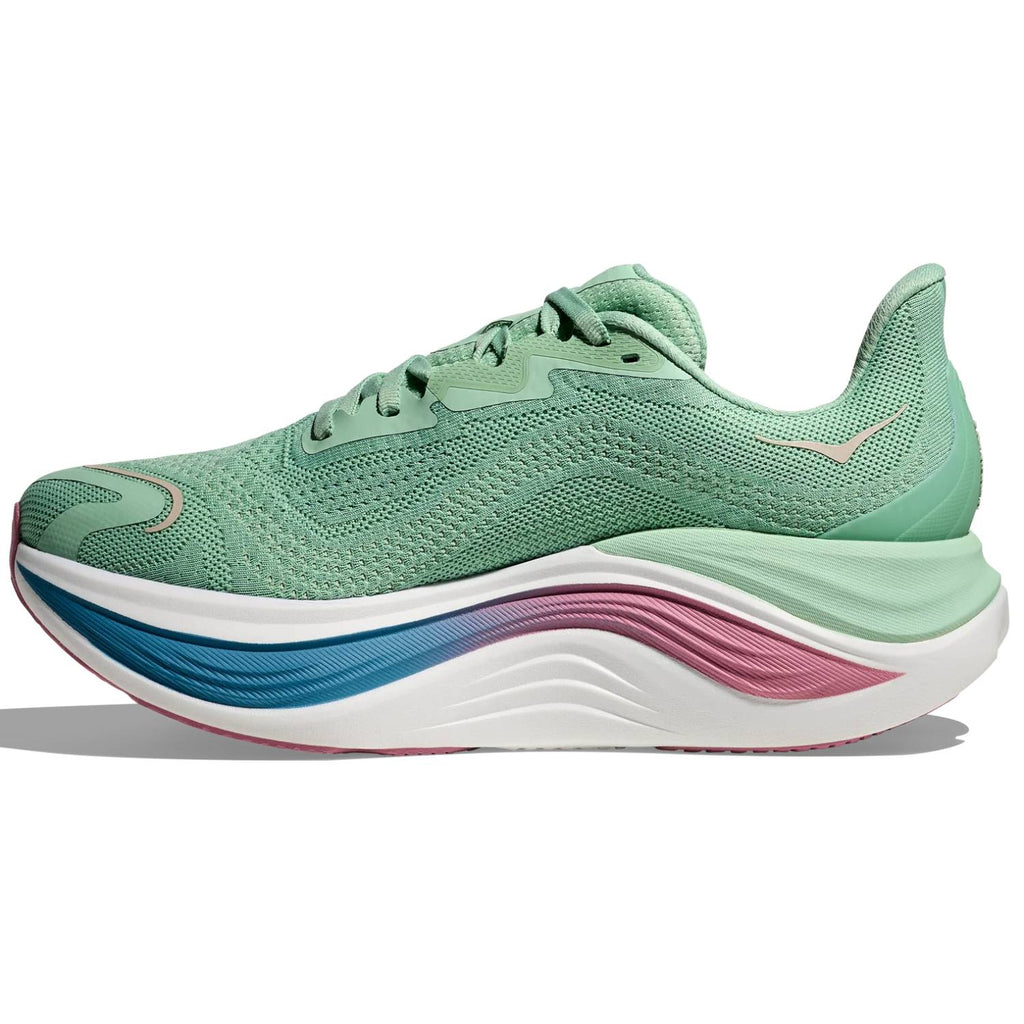 Hoka Skyward X Women's Running Shoes, Jadeite/Dried Rose