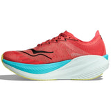 Hoka Mach X 2 Men's Running Shoes, Grapefruit/Electric Coral