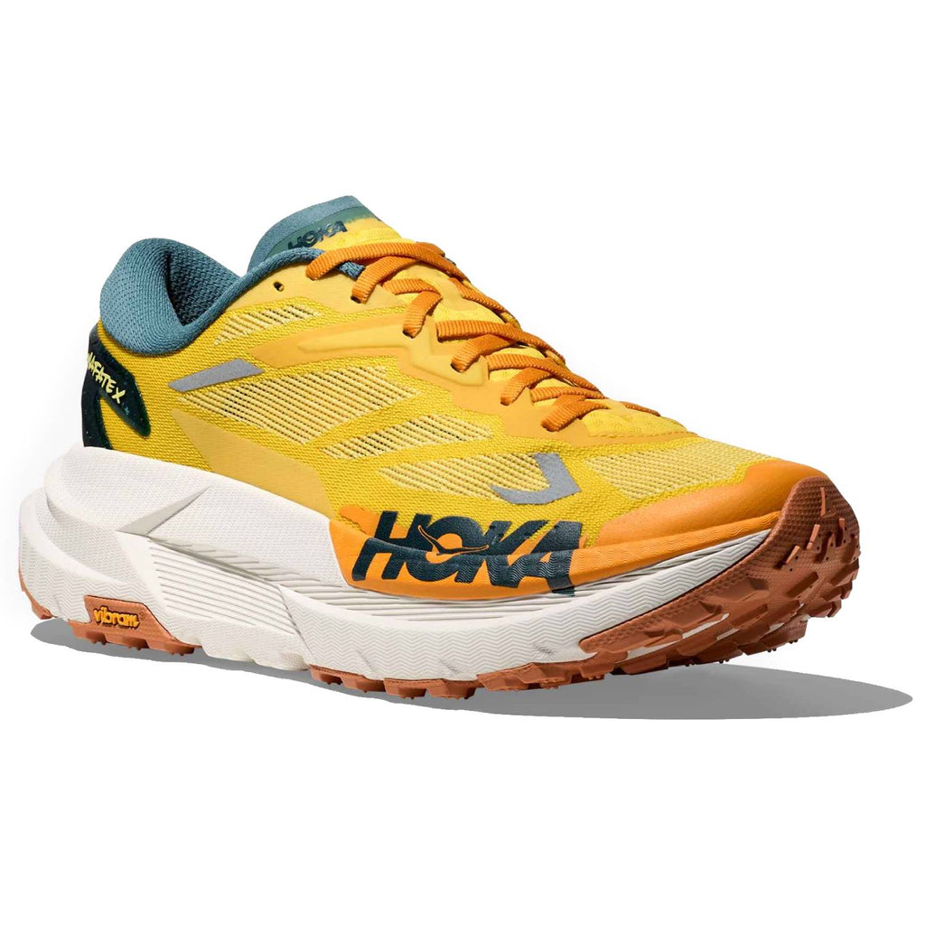 Hoka Mafate X Men's Trail Running Shoes, Zest/Mountain Fog