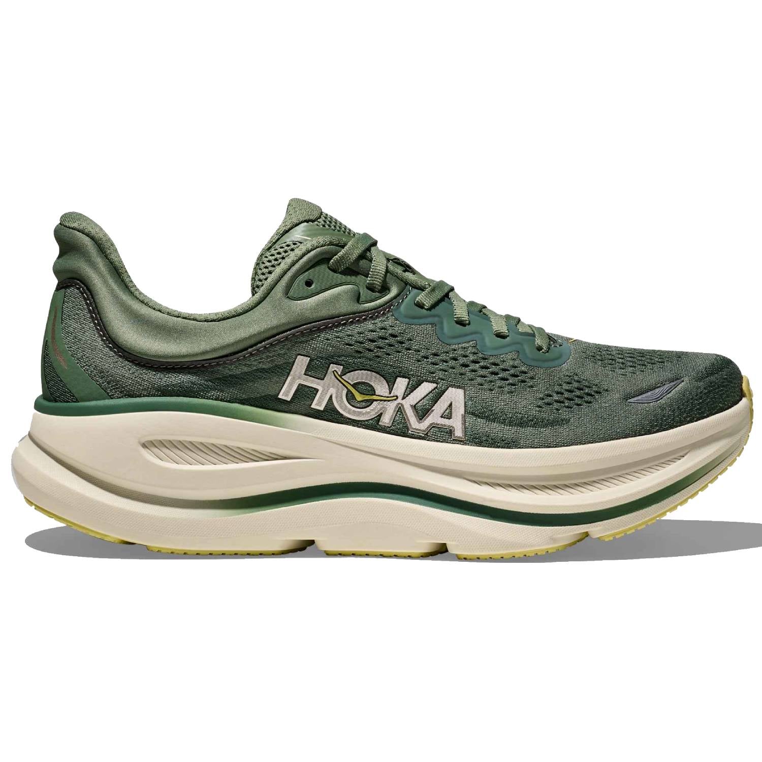 Hoka Bondi 9 Men's Running Shoes, Succulent/Fern