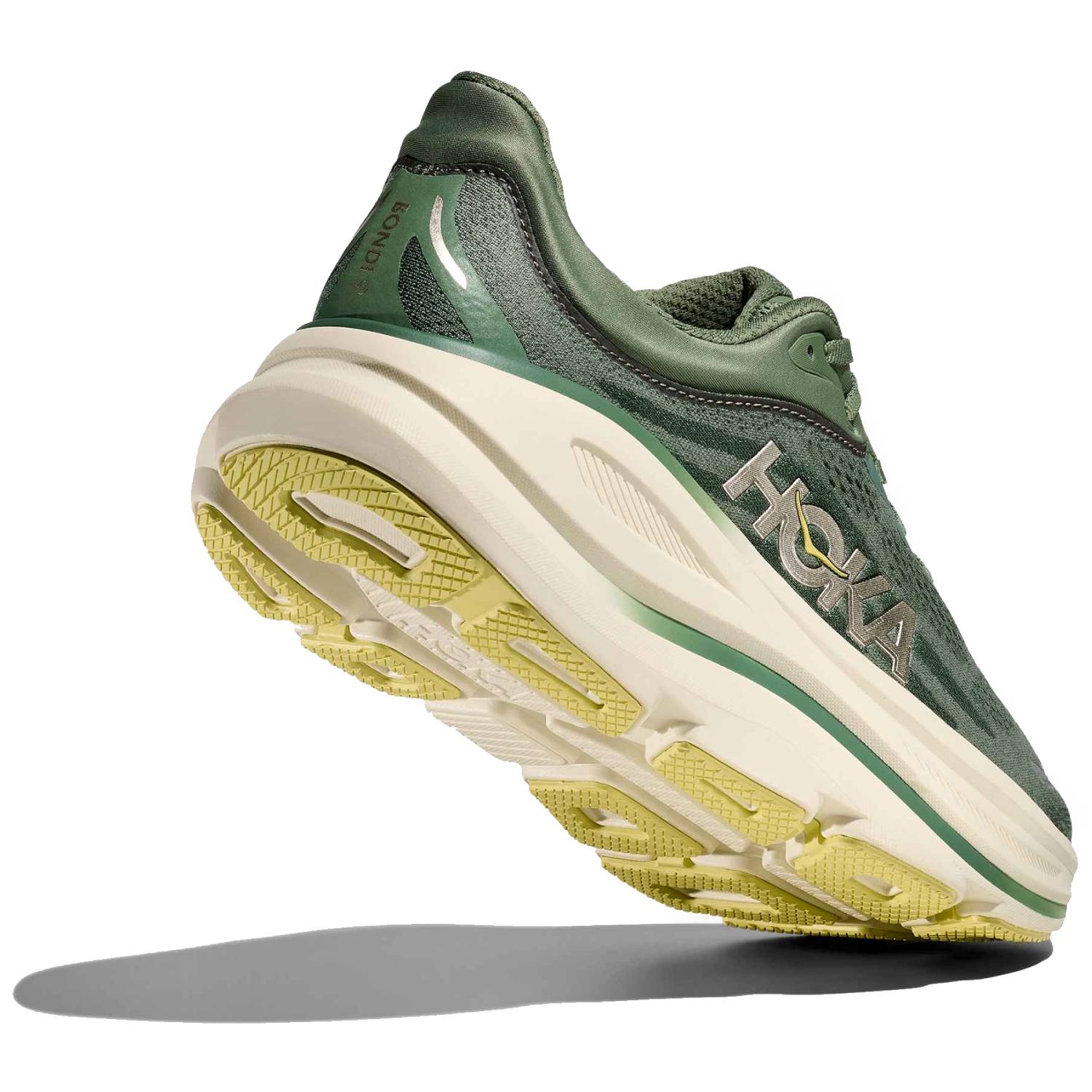 Hoka Bondi 9 Men's Running Shoes, Succulent/Fern
