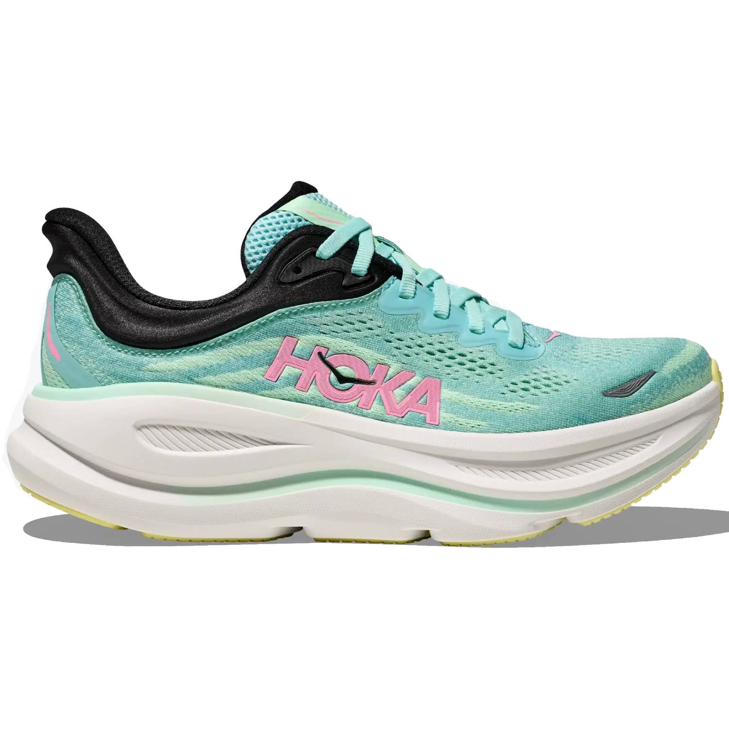 Hoka Bondi 9 Women's Running Shoes, Blue Spark/Mint Fluorite Main image