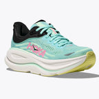 Hoka Bondi 9 Women's Running Shoes, Blue Spark/Mint Fluorite