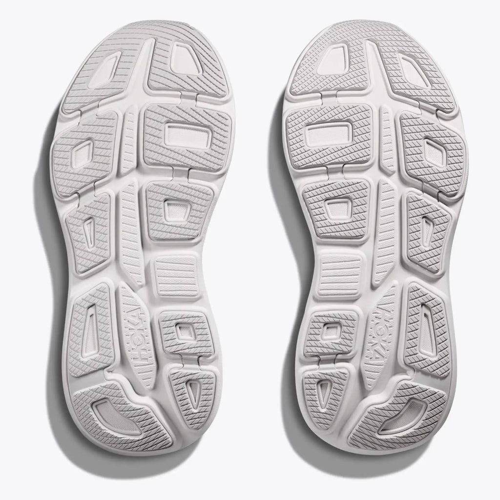 Hoka Bondi 9 Women's Running Shoes, Cosmic Grey/White