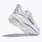 Hoka Bondi 9 Women's Running Shoes, Cosmic Grey/White