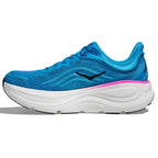 Hoka Bondi 9 Women's Running Shoes, Skyward Blue/Neon Fuchsia