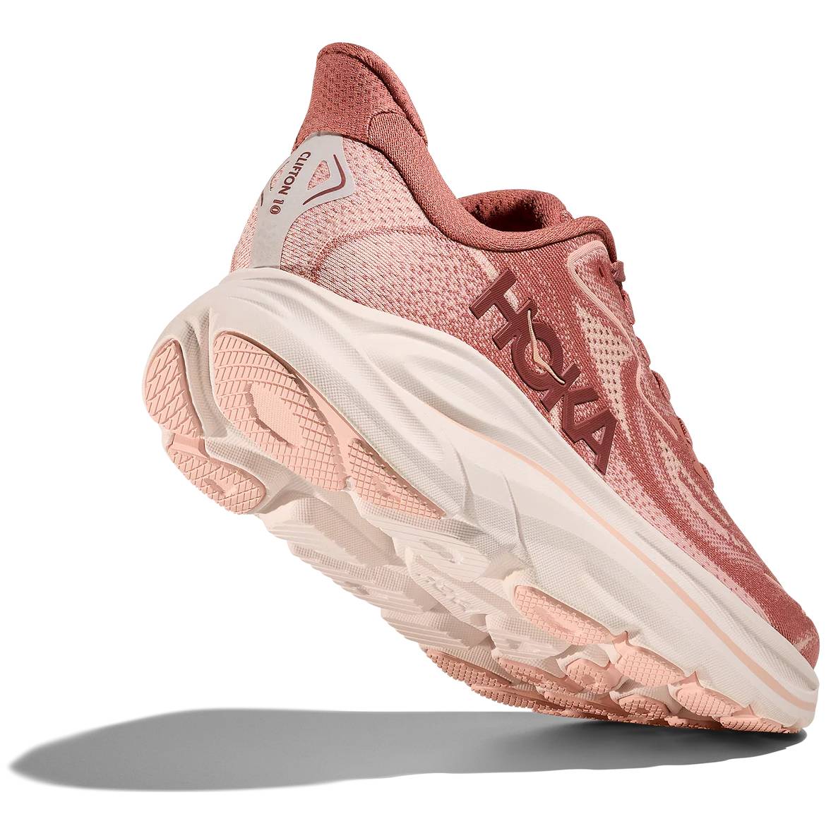 Hoka Clifton 10 Women's Running Shoes, Blush/Rose Latte