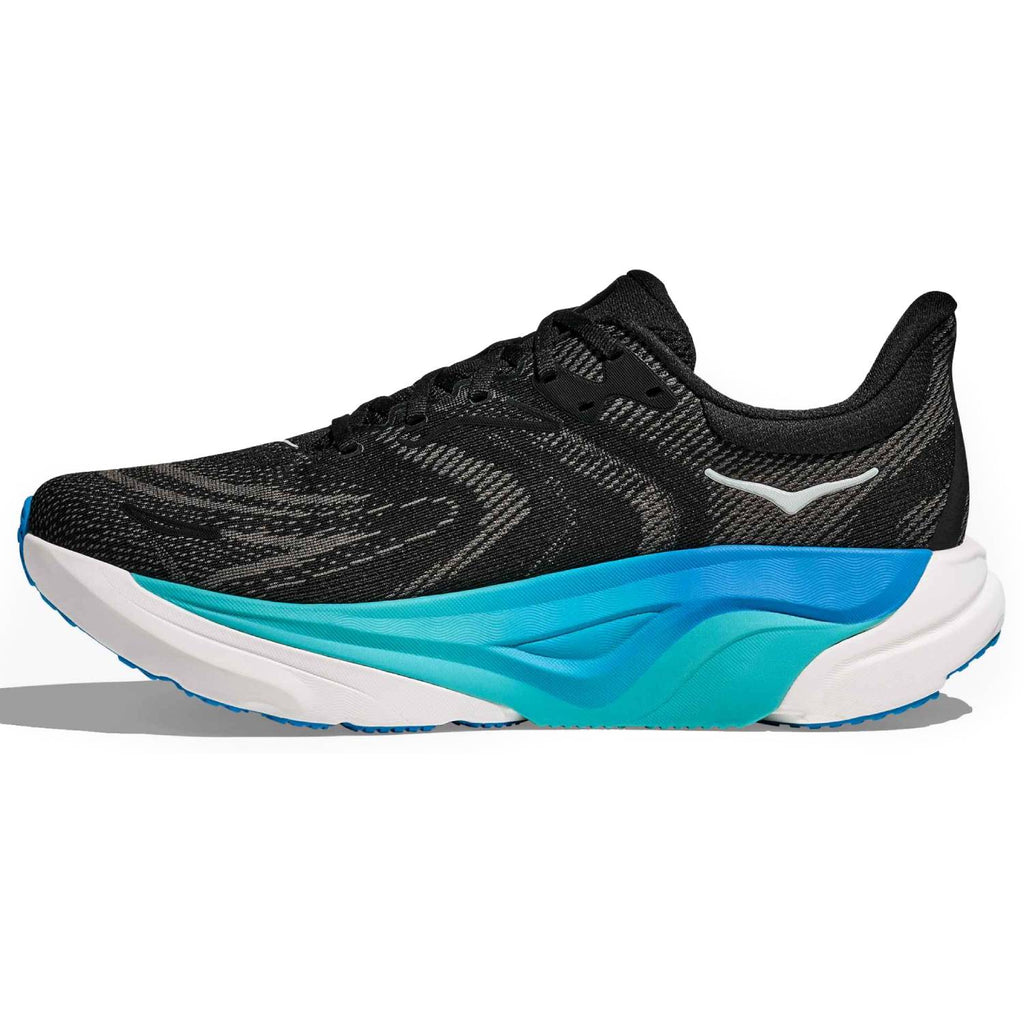 Hoka Arahi 8 Men's Running Shoes, Black/Skyward Blue