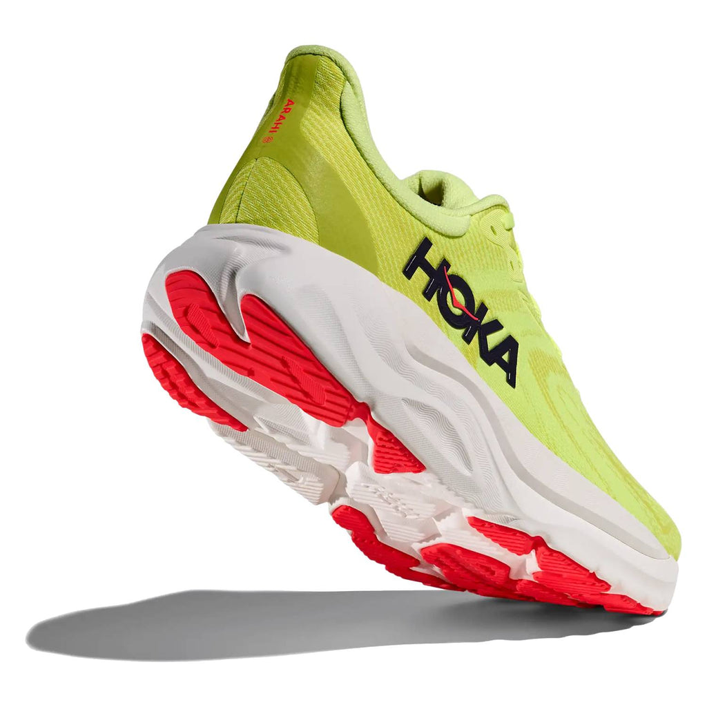 Hoka Arahi 8 Men's Running Shoes,  Neon Yuzu/Neon Flame