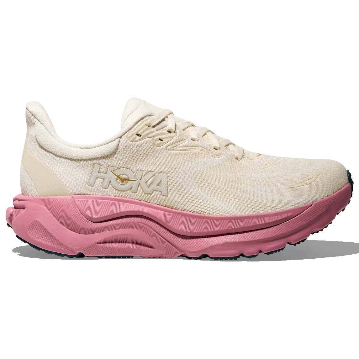 Hoka Arahi 8 Women's Running Shoes, Alabaster/Lingonberry