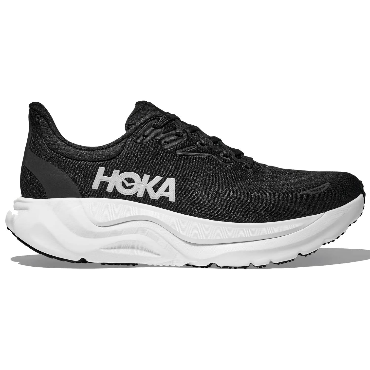 Hoka Arahi 8 Women's Running Shoes, Black/White Main image