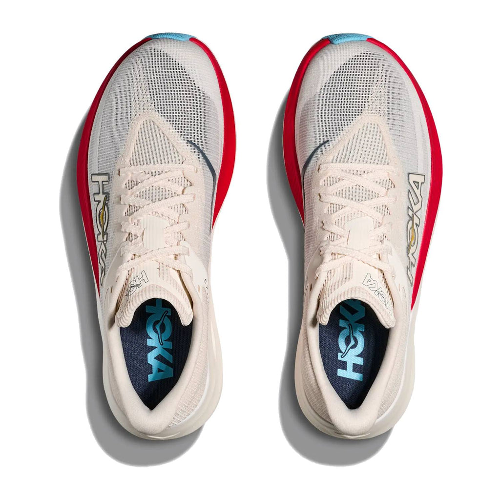 Hoka Rocket X 3 Running Shoes, Alabaster/Frost