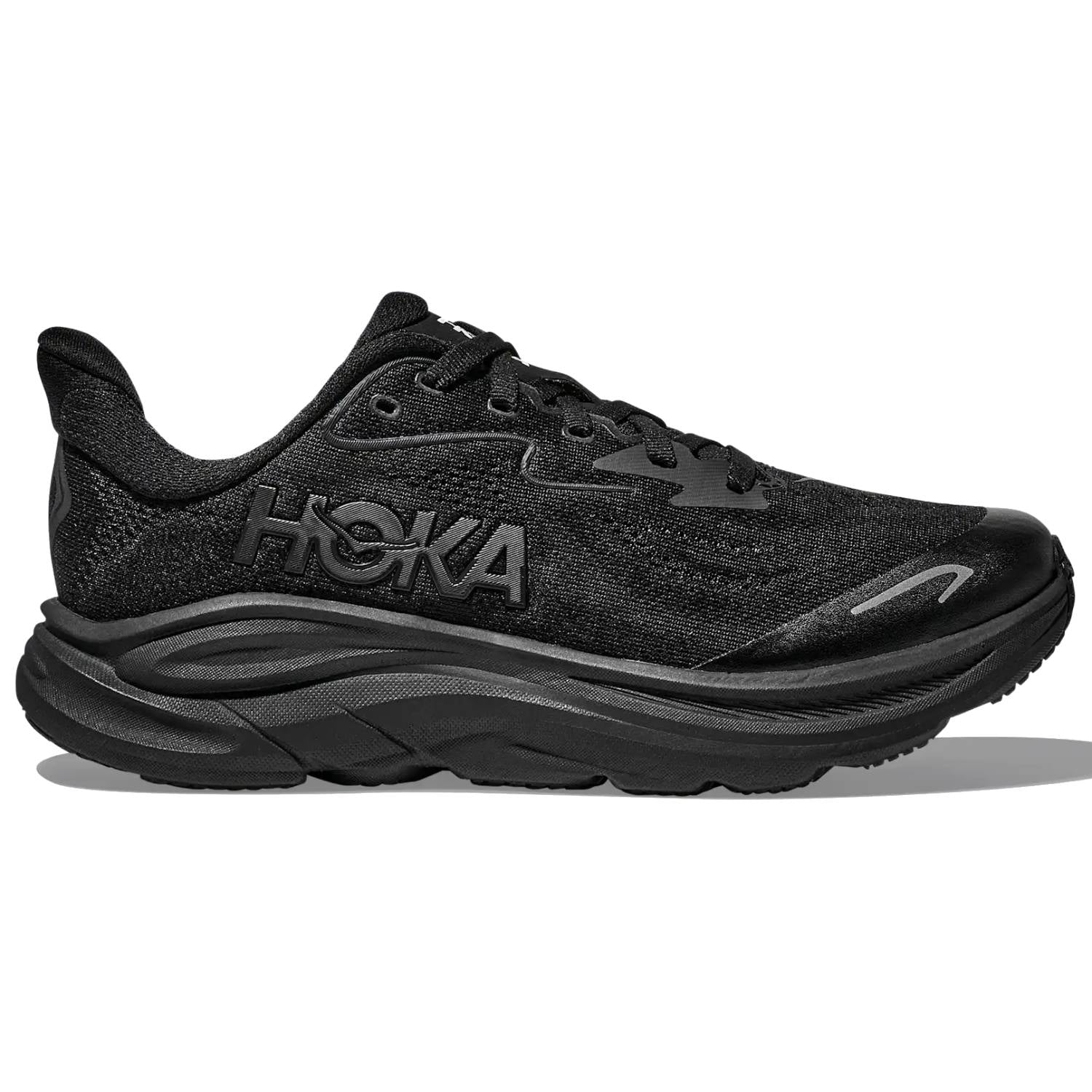 Hoka Clifton 10 Big Kids Running Shoes, Black/Black Main image